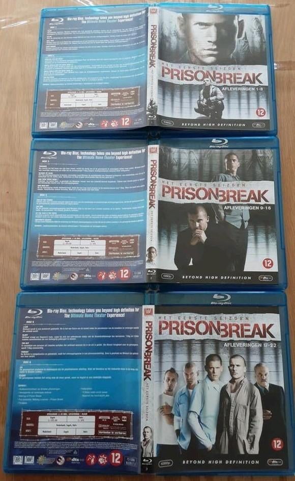 6 bluray Prison Break Het Eerste Seizoen compleet, Ophalen of Verzenden