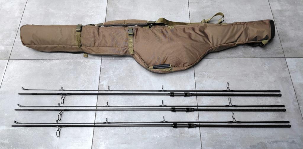 3x Nash Pursuit 10ft 3lb incl. Korda Compac 3rod Holdall, Watersport en Boten, Hengelsport | Karpervissen, Ophalen, Zo goed als nieuw