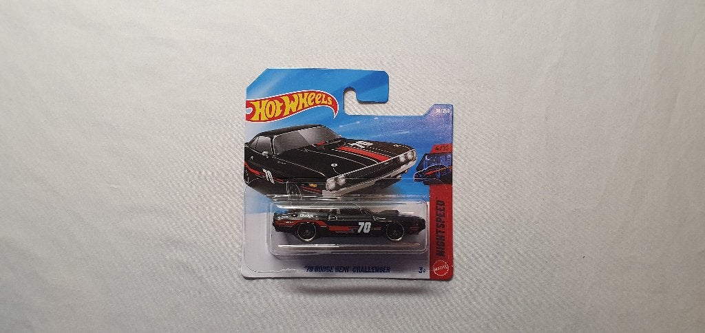 Hot Wheels 70 Dodge Hemi Challenger black, Ophalen of Verzenden, Nieuw, Auto