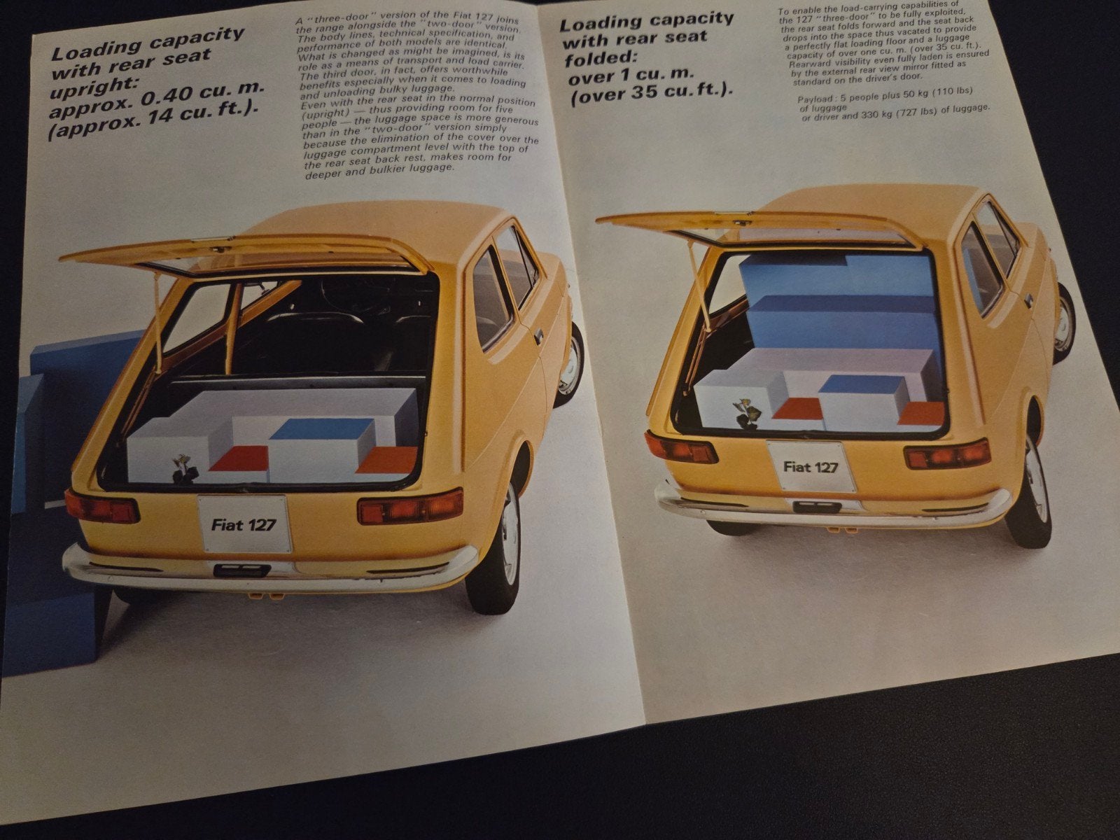 Brochure Fiat 127 3-door, Ophalen of Verzenden, Zo goed als nieuw, Overige merken