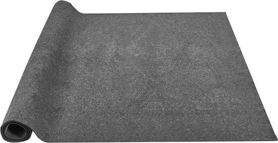 Antislip Tapijtonderlegger, 274x366 cm 0,6 cm dik, Ophalen, 200 cm of meer, Grijs, Rechthoekig