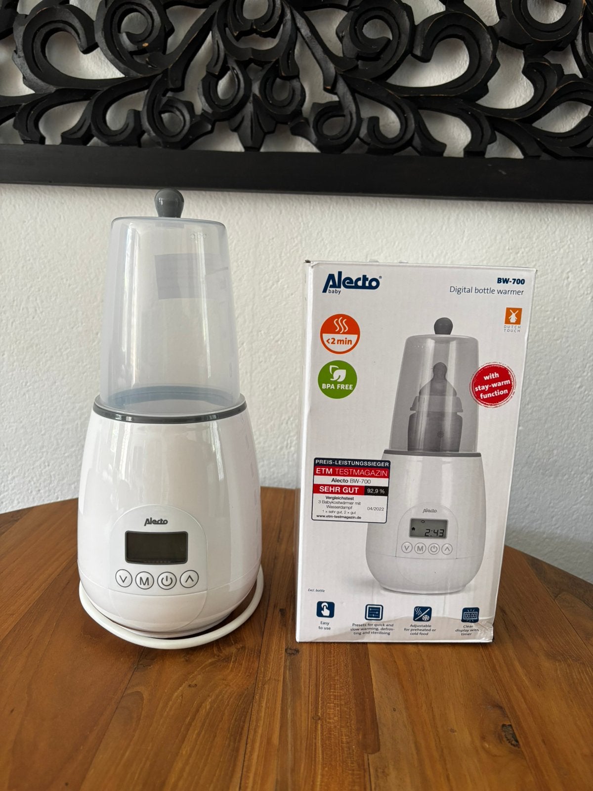 Alecto BW-700 flessenwarmer – goede staat, Ophalen, Gebruikt