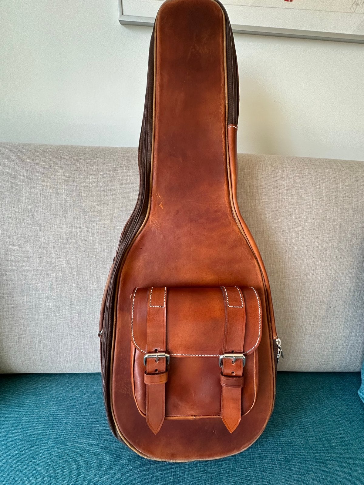 Tenor leren ukelele tas uit Peru (NIEUW), Ophalen of Verzenden, Nieuw, Overige instrumenten