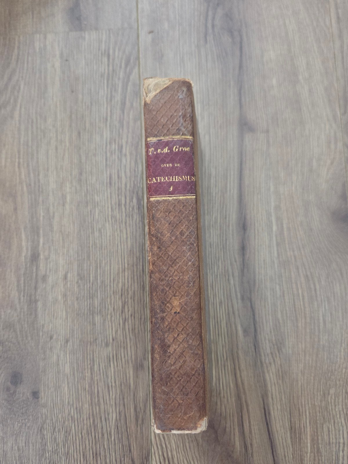 antiek boek theologie deel 1 van der groe catechismus, Antiek en Kunst, Ophalen of Verzenden