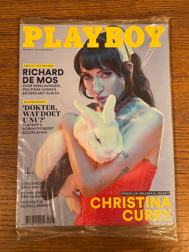 Playboy Magazine April 2024 - Christina Curry Cover, Ophalen of Verzenden, Nieuw, Overige typen