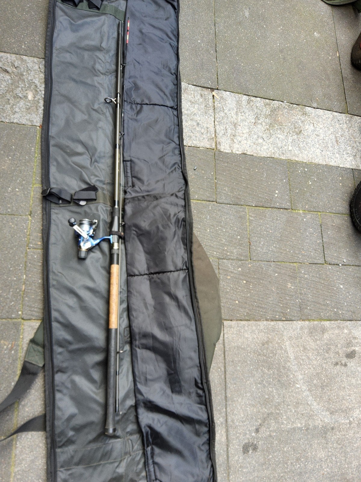 Feeder hengel plus molen setje vishrngel witvis, Watersport en Boten, Hengelsport | Witvissen, Ophalen, Molen