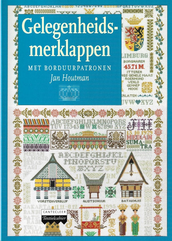Gelegenheidsmerklappen met borduurpatronen - Jan Houtman, Ophalen of Verzenden, Zo goed als nieuw, Borduren en Naaien