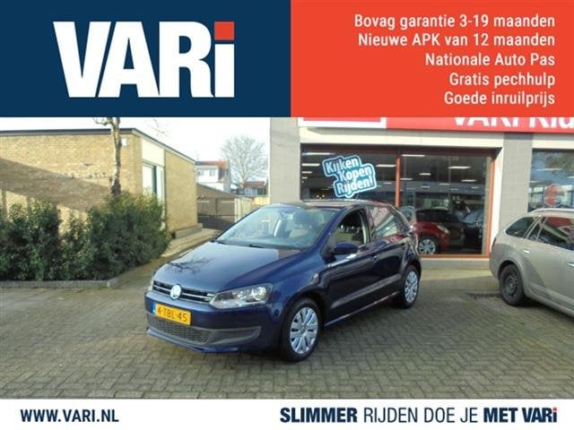 Volkswagen Polo 1.2 TSI BleuMotion Edition (bj 2014), Voorwielaandrijving, Electronic Stability Program (ESP), Stof, Blauw