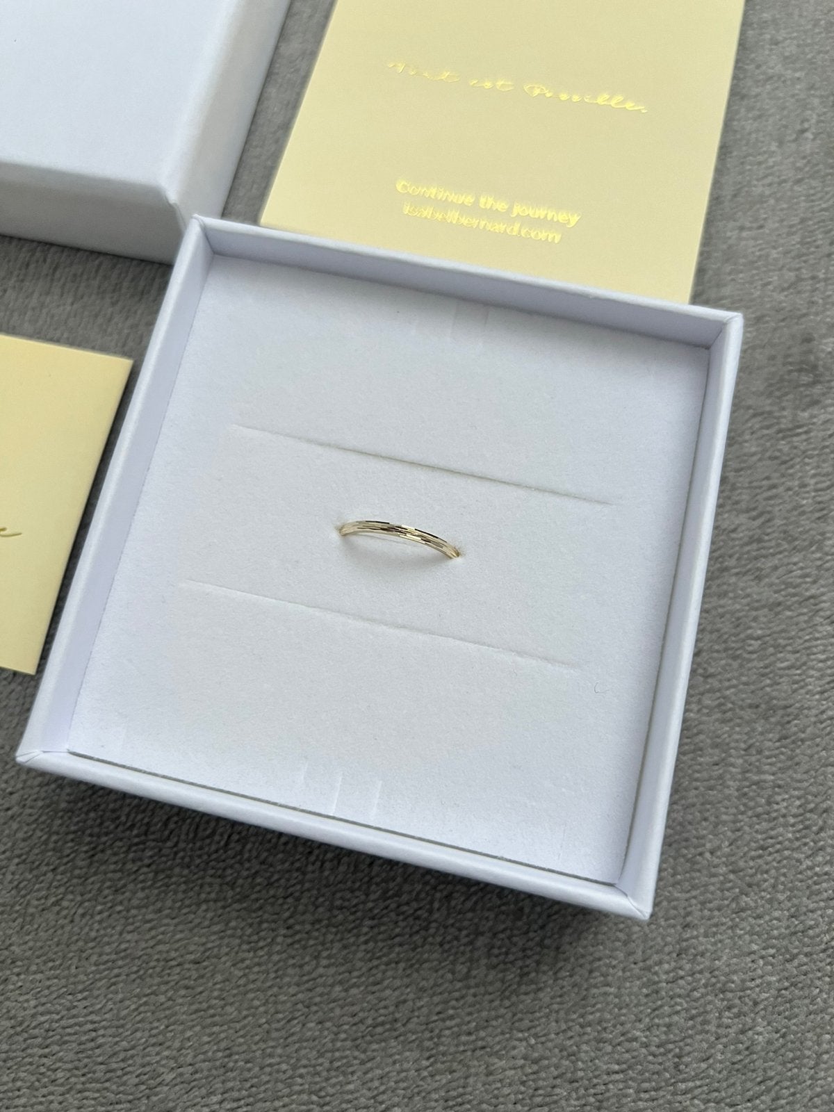 Isabel Bernard 14 karaat gouden stapelring - maat 52, Sieraden, Tassen en Uiterlijk, Ringen, Ophalen of Verzenden, Dame, Goud