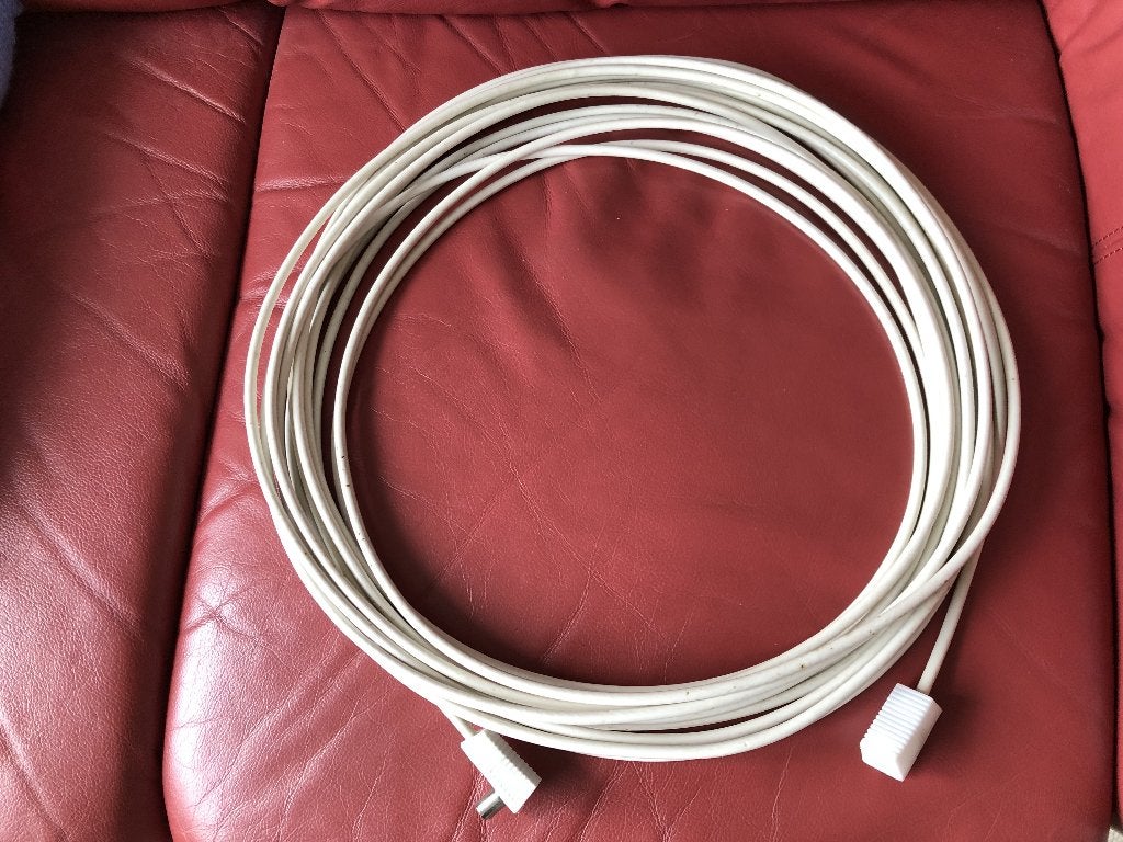 Coaxkabel 15 meter, Audio, Tv en Foto, Audiokabels en Televisiekabels, Ophalen of Verzenden, Gebruikt, 10 meter of meer, Coaxiale kabel
