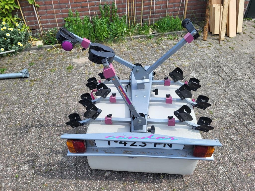 Spinder condor fietsendrager voor 3 fietsen, Auto diversen, Ophalen, 3 fietsen of meer, Gebruikt, Trekhaakdrager