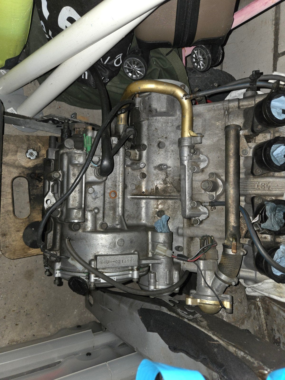 Yamaha Fzr600 r 1995  motorblok+onderdelen, Ophalen of Verzenden