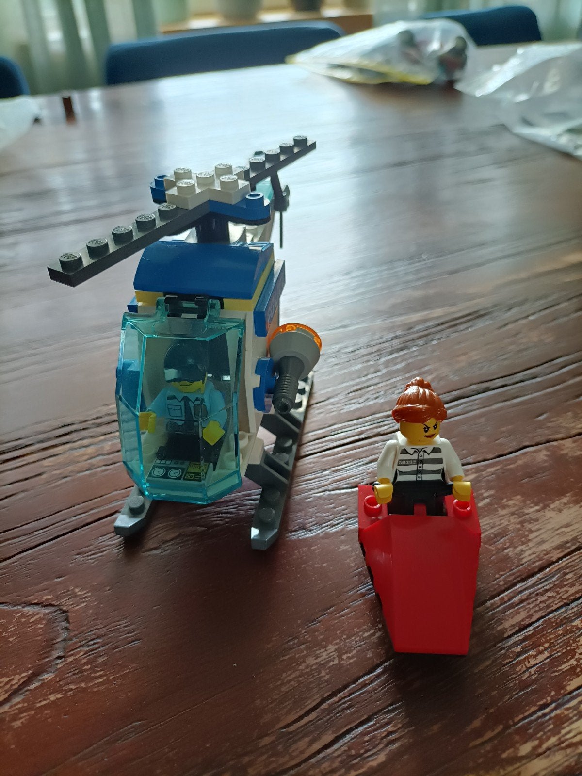 LEGO City Politie Helikopter met boef, Ophalen of Verzenden, Gebruikt, Overige merken