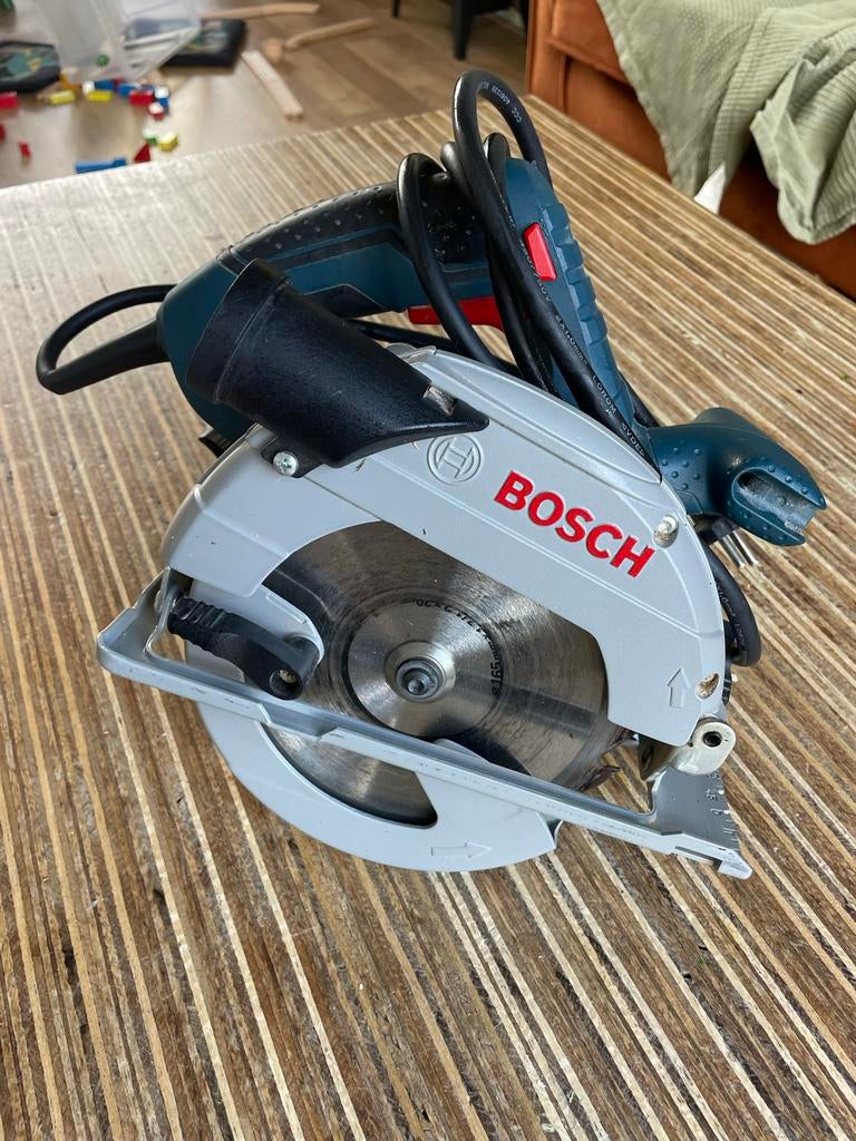 Bosch Professional GKS 165 Cirkelzaag, Cirkelzaag, 70 mm of meer, Ophalen of Verzenden, Zo goed als nieuw