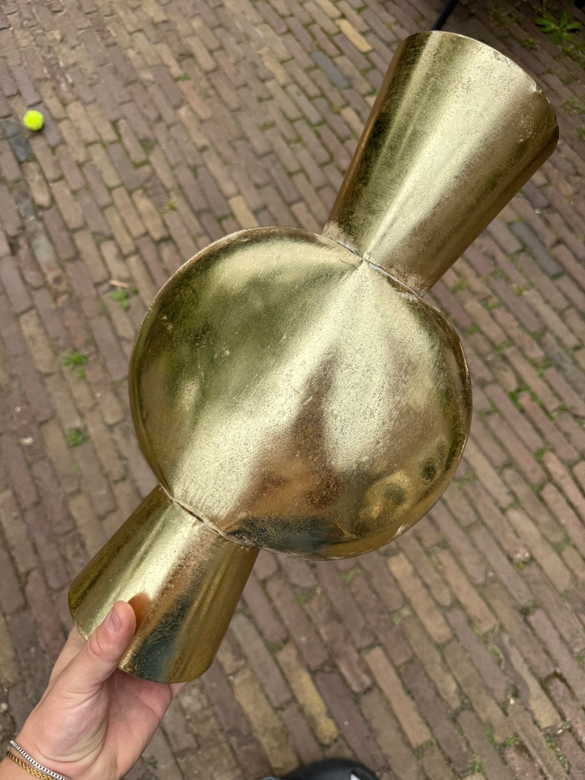 Toeter vaas, Overige kleuren, Ophalen of Verzenden, Minder dan 50 cm, Glas