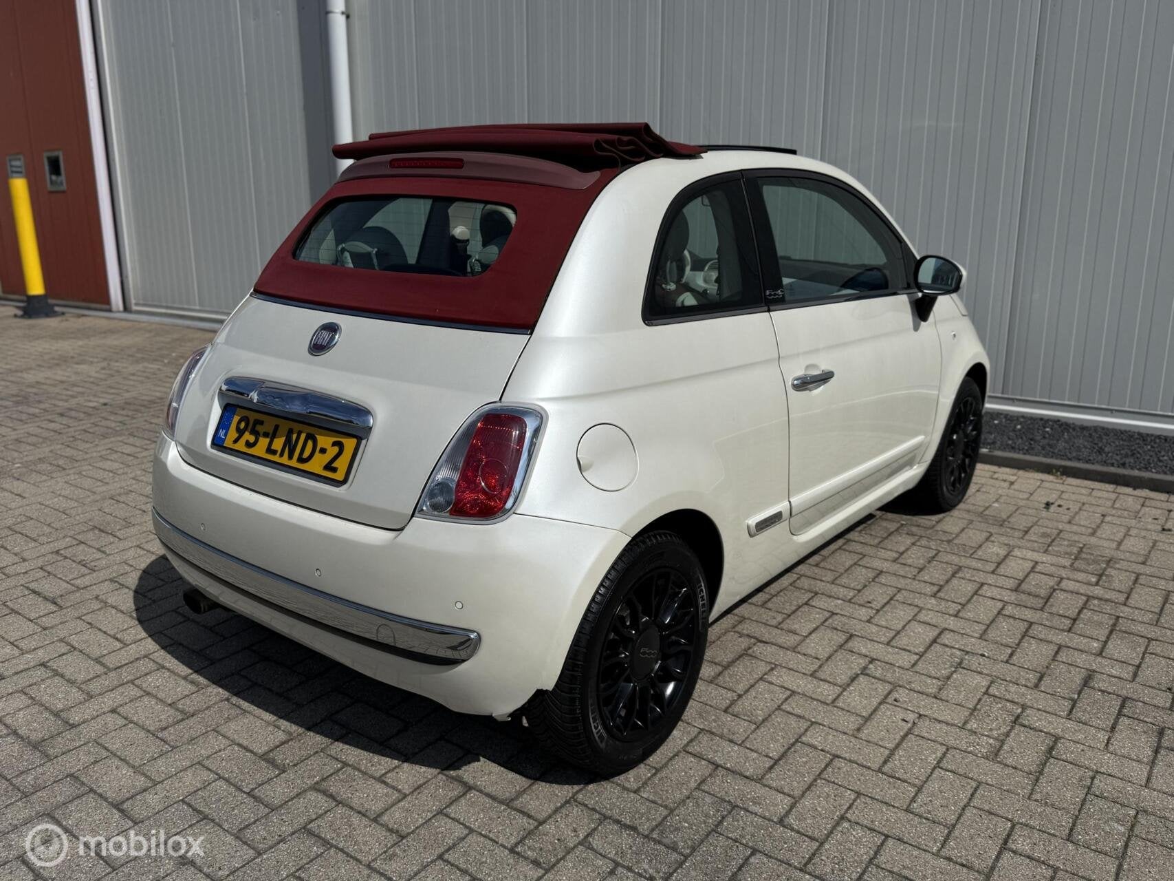 Fiat 500 C 1.2 Lounge Automaat Airco Pelle Frau P sens APK, Euro 5, Gebruikt, Origineel Nederlands, Bedrijf