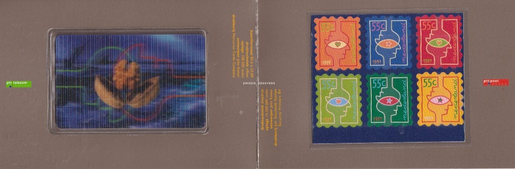 Nederland 97 Carnet Kerstcadeau 1740/5 Personeel PTT Telecom, Verzenden, Envelop
