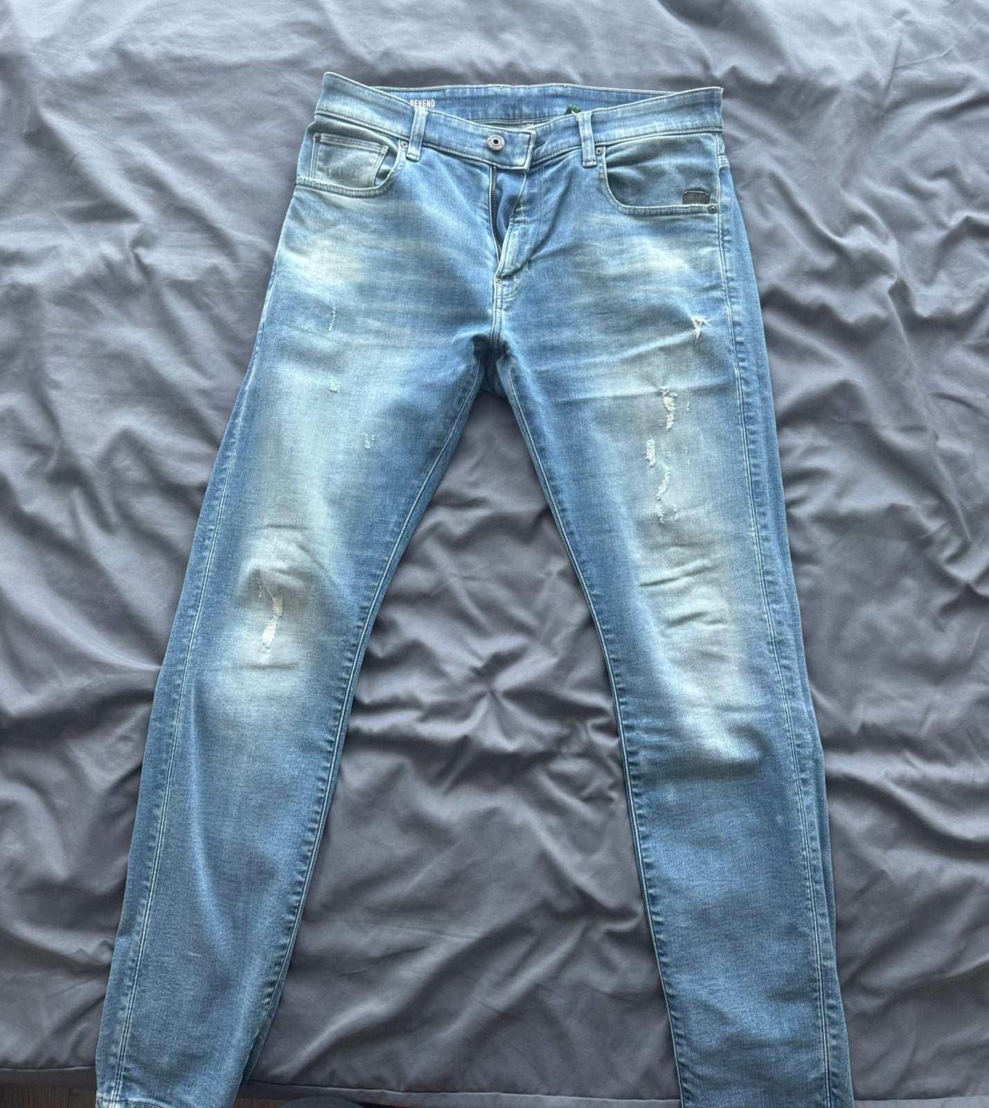 G-Star RAW Revend Skinny Jeans 33/32, Ophalen of Verzenden, Zo goed als nieuw, Blauw, W33 - W34 (confectie 48/50)