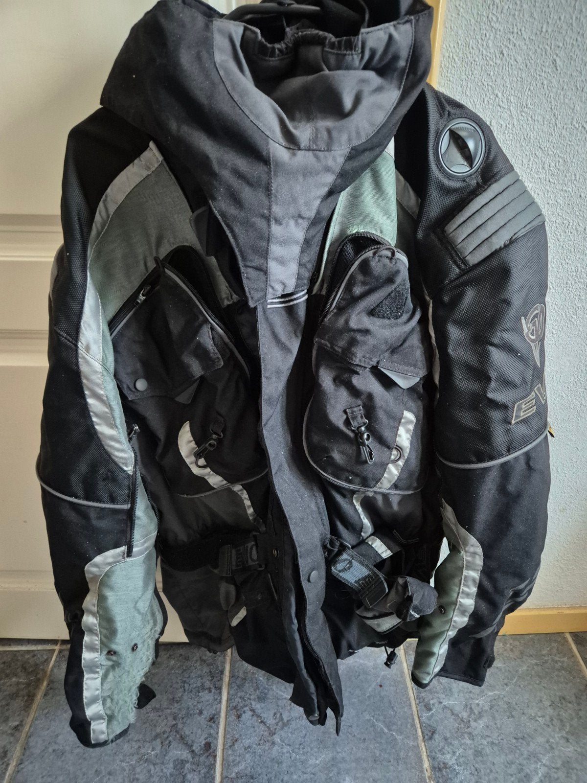 Evolution textiele motorjas en broek met thermovoering, Motoren, Ophalen, Evolution, Jas | textiel, Heren