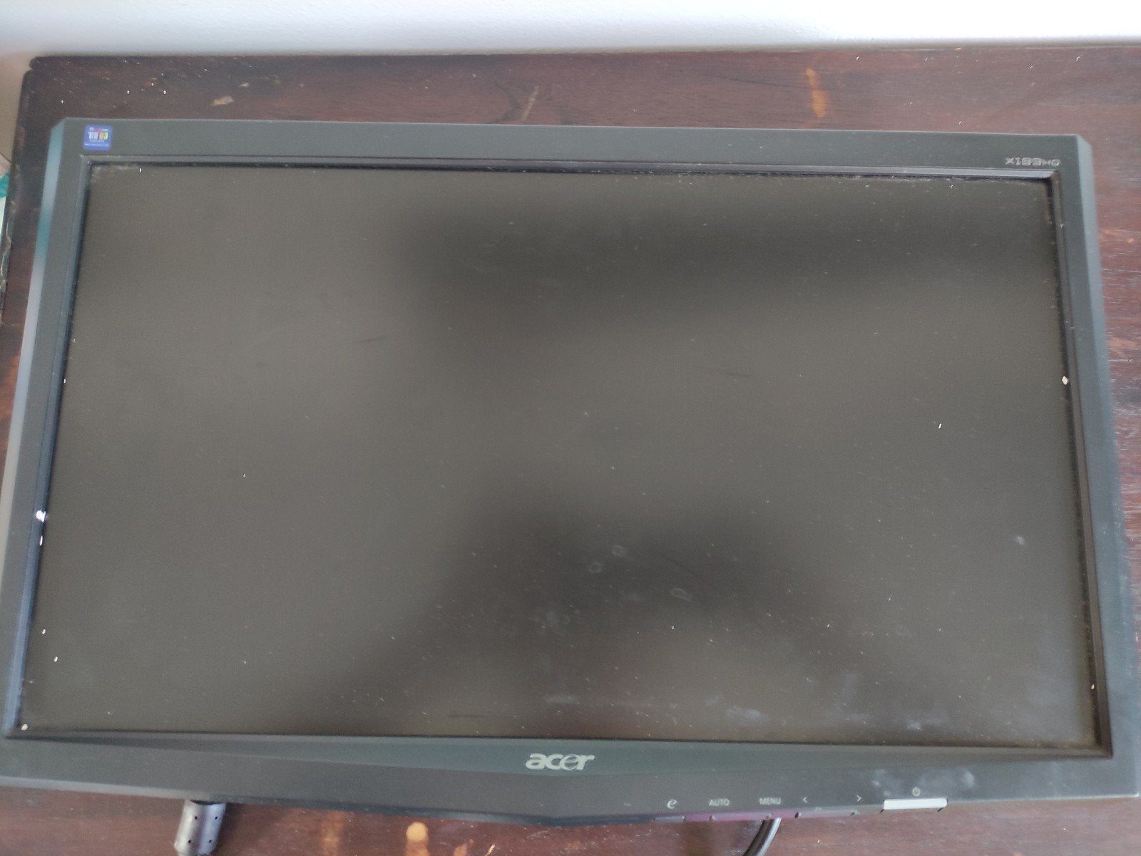 Acer X193HQ LCD Monitor - 18.5 inch, Computers en Software, Ophalen, VGA, 60 Hz of minder, Gebruikt