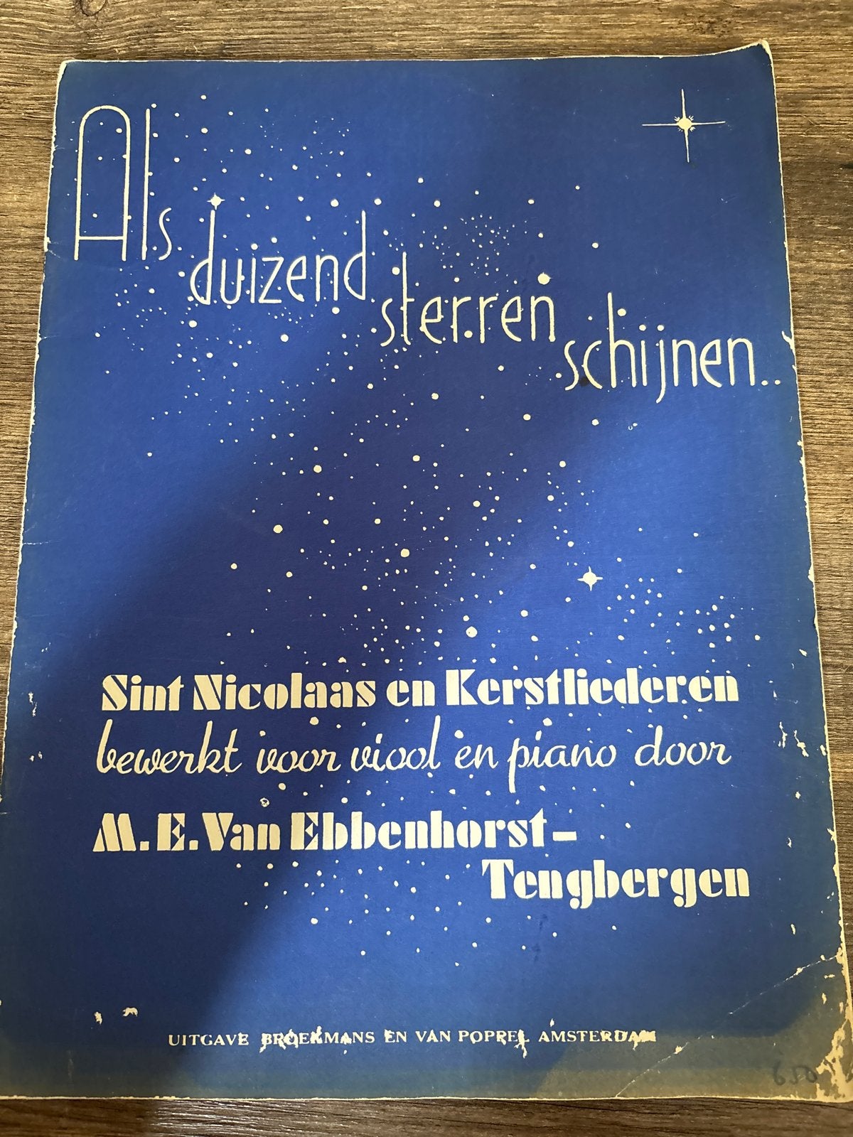 Sint Nicolaas en Kerstliederen voor viool en piano, Gebruikt, Klassiek, Ophalen of Verzenden, Thema