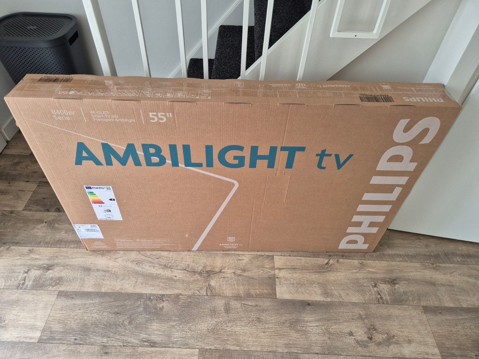 Philips Ambilight TV 55 inch 4K QLED Smart TV NIEUW IN DOOS!, Ophalen, Philips, QLED, Nieuw