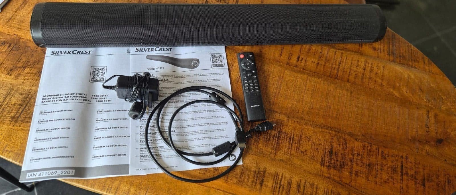 Silvercrest SSBD 50 B1 Soundbar - Goed Werkend, Ophalen of Verzenden, Bluetooth, Gebruikt