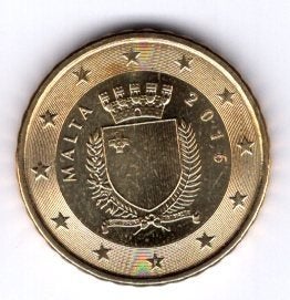 10 Eurocent Malta 2016 UNC - Staatswapen, Verzenden, Malta, 10 cent, Losse munt