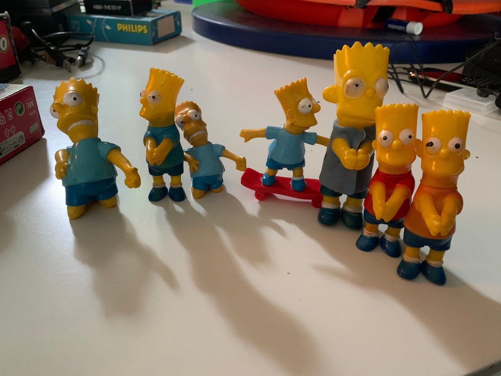 Bart Simpson’s  vintage poppetjes 7 stuks the Simpson’s, Ophalen of Verzenden, Zo goed als nieuw