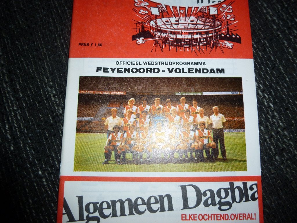 Feyenoord-Volendam uit en thuis, Verzenden, Zo goed als nieuw, Feyenoord, Boek of Tijdschrift