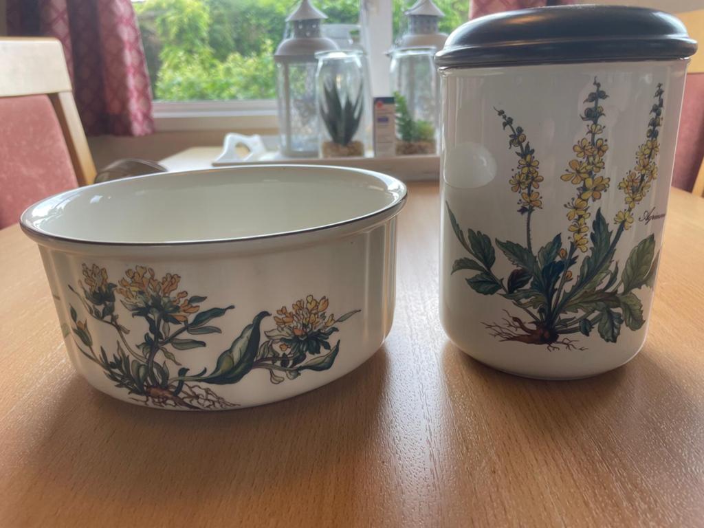 Schaal en voorraadpot villeroy en boch, Ophalen of Verzenden