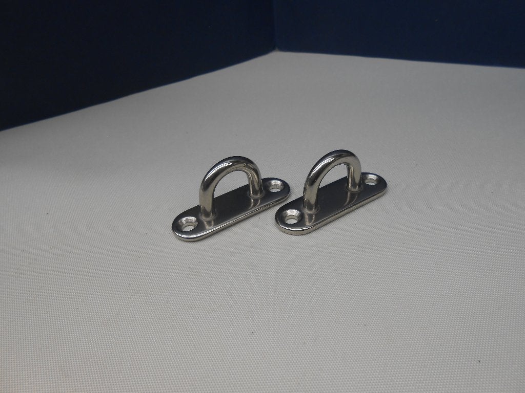 Dekoog, Dekplaat, Oogplaat, RVS, 15 x 45 x 5 mm, Ophalen of Verzenden, Nieuw, Overige typen