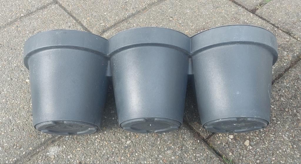 5 gebruikte kruidenpotten in goede staat, Ophalen, Kunststof, Gebruikt, Rond