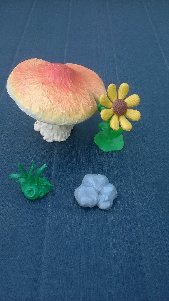 Speelset smurfen: Paddestoel oude stijl 4.0060, Verzamelen, Smurfen, Verzenden, Gebruikt, Overige Smurfen, Huisje of Attribuut