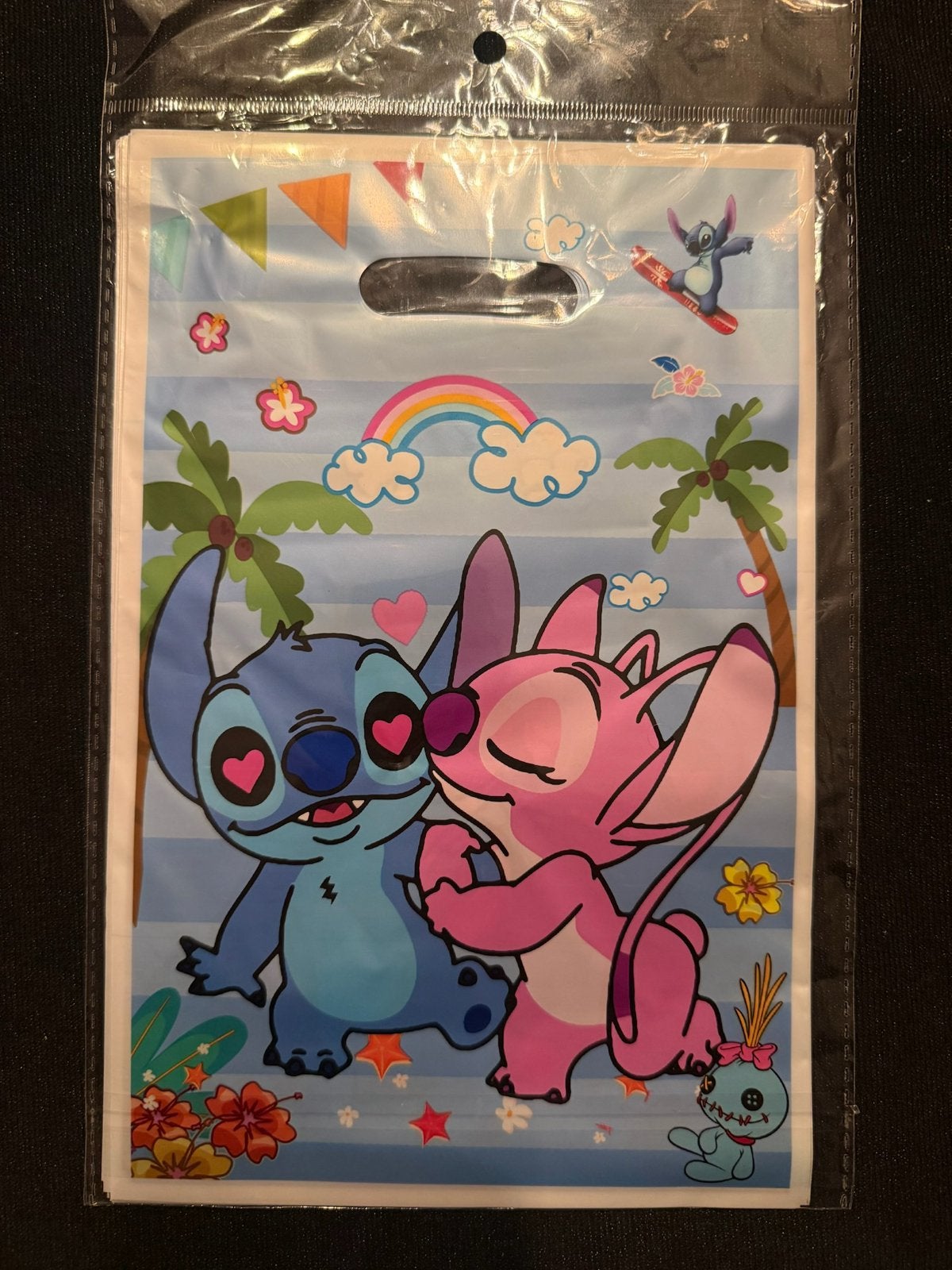 Stitch en Angel traktatie zakje / uitdeel tasje, Ophalen of Verzenden, Nieuw, Feestartikel, Verjaardag