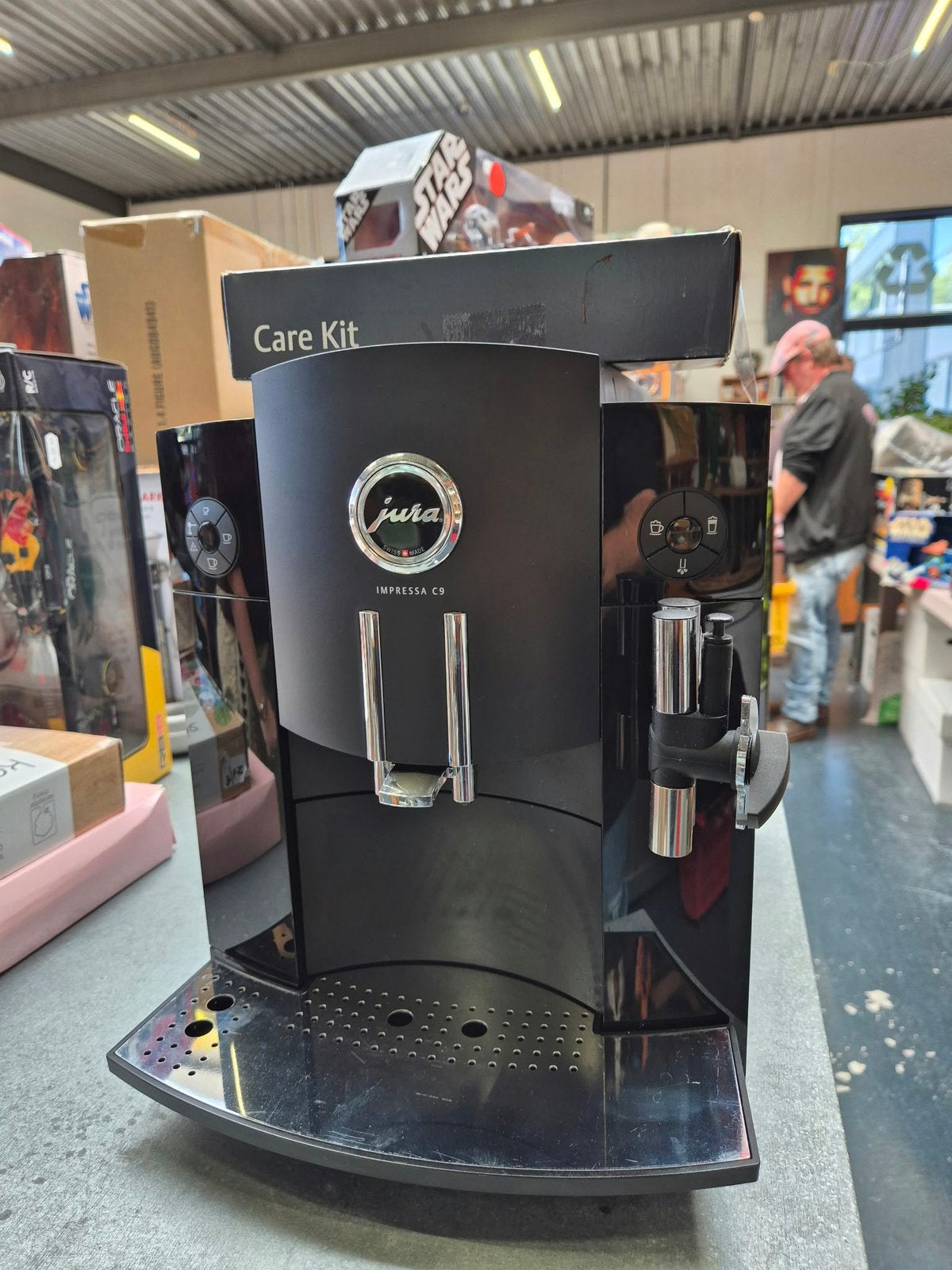 Jura Impressa C9 koffiemachine - Nette staat, getest, 10 kopjes of meer, Ophalen of Verzenden, Gebruikt, Koffiemachine
