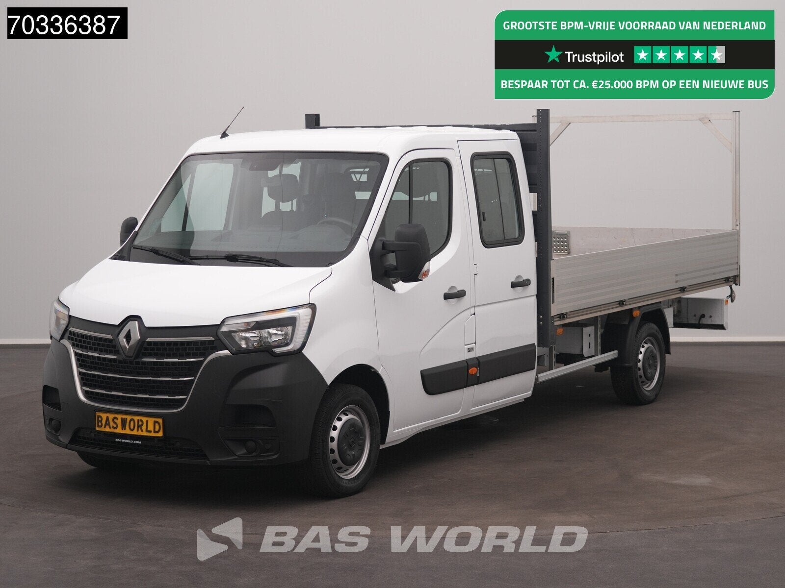 Renault Master 145PK Open Laadbak Airco Navi Cruise LED Euro, 145 pk, Stof, Gebruikt, Euro 6