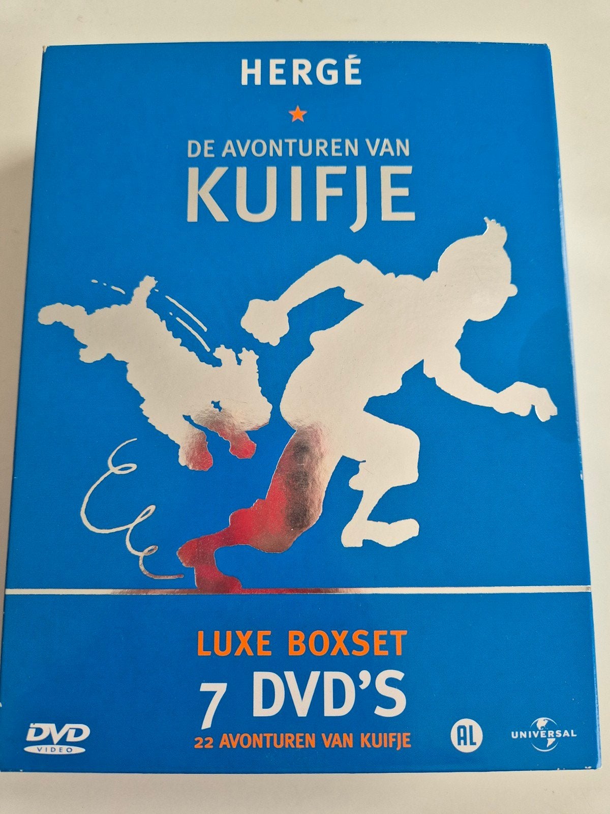 Kuifje Luxe Boxset - 7 DVD's met 22 Avonturen, Alle leeftijden, Boxset, Ophalen of Verzenden, Zo goed als nieuw