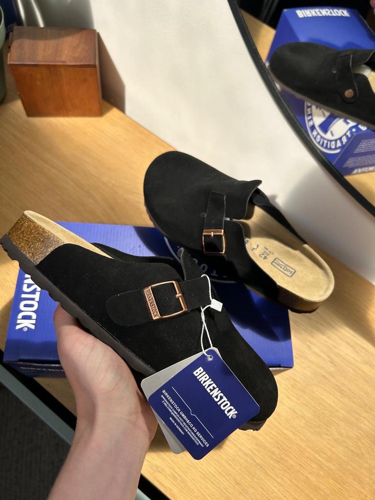 Birkenstock Boston Clogs Zwart - Maat 42, Kleding | Dames, Schoenen, Slippers, Verzenden, Zwart, Nieuw