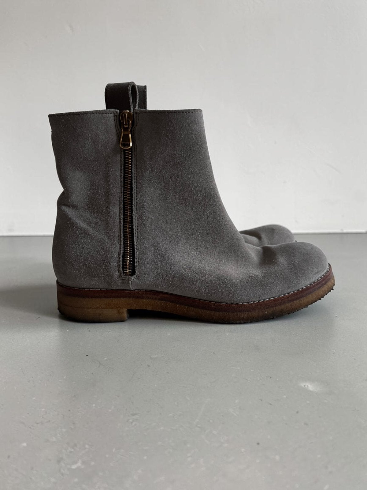 Closed beige suède boots laarzen enkellaarzen rits crepe 38, Kleding | Dames, Beige, Lage of Enkellaarzen, Ophalen of Verzenden