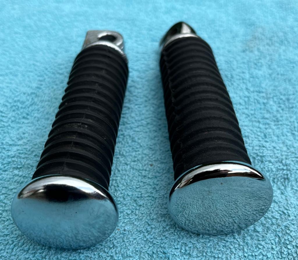 Voetsteun rubber/chroom, Motoren, Ophalen