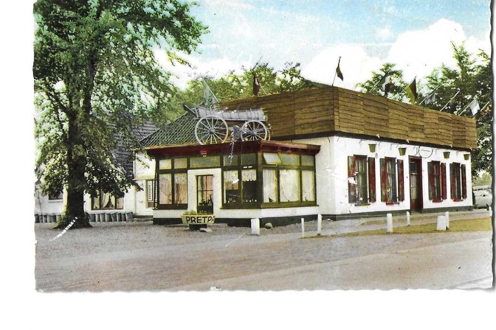 teuge  pretpark  de olde herburg  houten kar  1965, Verzenden, 1960 tot 1980, Gelopen, Stad of Dorp