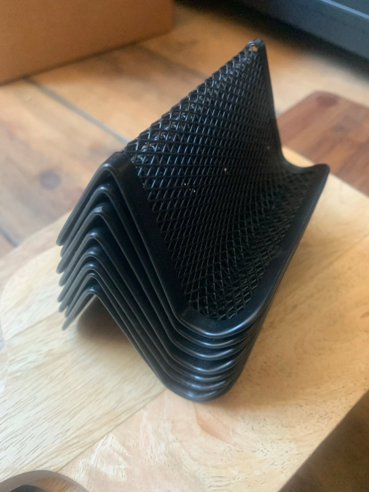 Metalen Kaartjeshouder / Rekje - Zwart Gaasdesign, Ophalen of Verzenden, Gebruikt, Overige typen