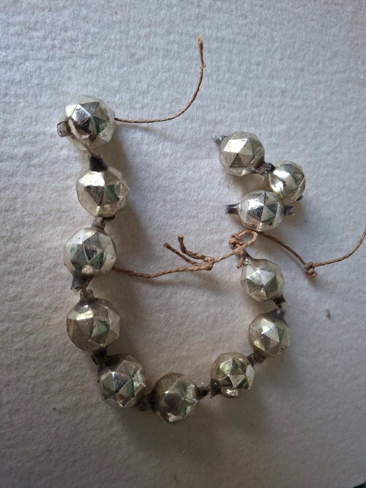 Vintage glazen kerstslinger, Diversen, Ophalen, Gebruikt