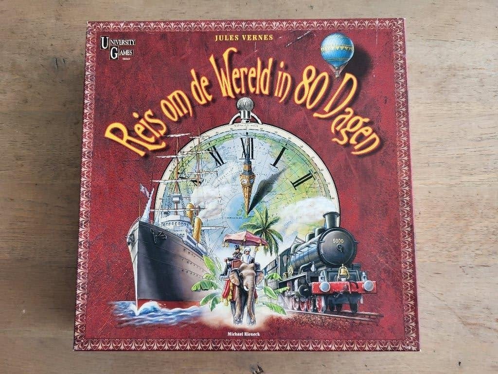Jules Verne's Reis om de Wereld in 80 Dagen Bordspel, Hobby en Vrije tijd, Gezelschapsspellen | Bordspellen, Vijf spelers of meer