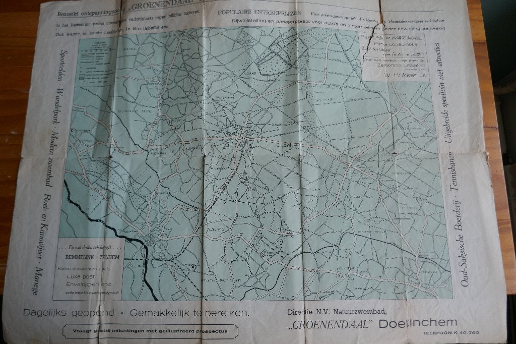 wandelkaart van de gemeente Zelhem en omstreken, Verzenden, 1800 tot 2000, Nederland, Landkaart