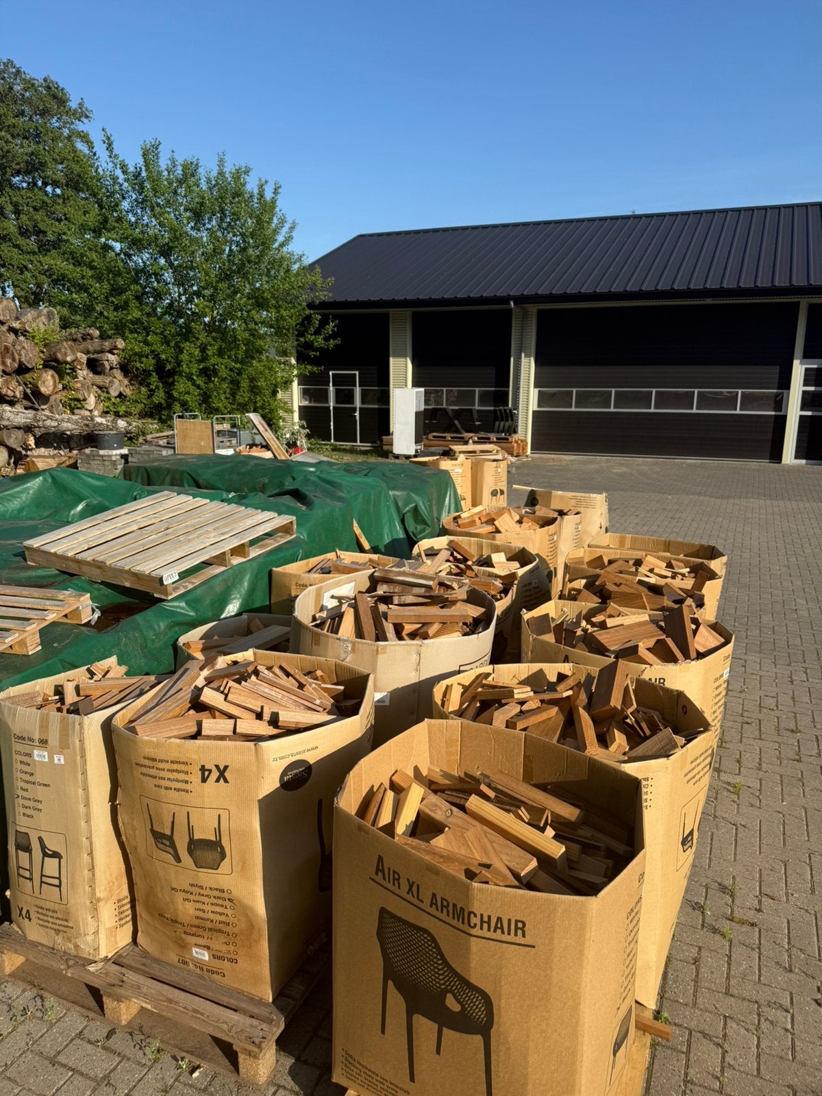 Haardhout Douglas Hardhout Grote Partij!, Tuin en Terras, Haardhout, 6 m³ of meer, Ophalen, Overige houtsoorten, Blokken