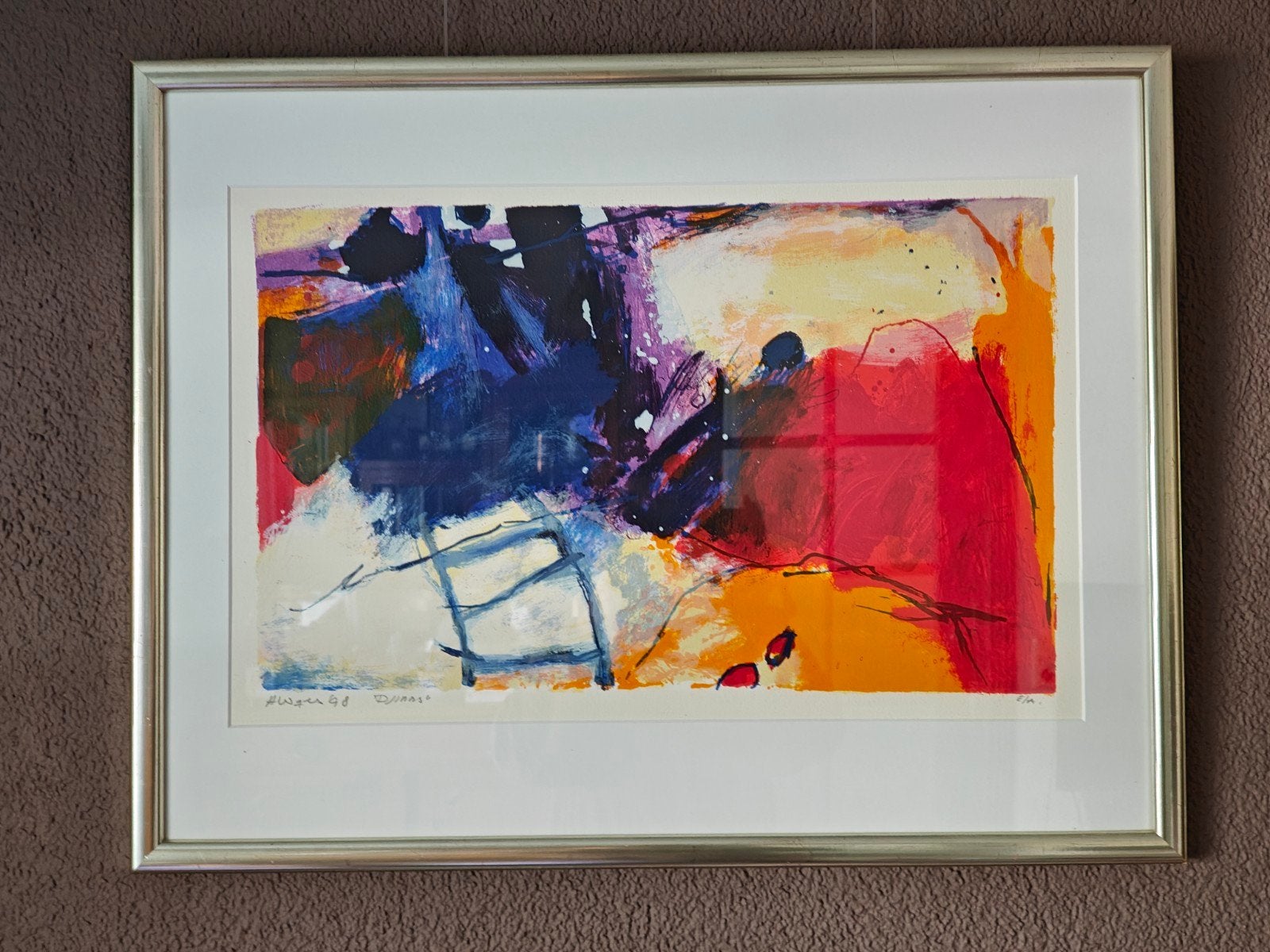 Zeefdruk Alexander vogels, Antiek en Kunst, Kunst | Litho's en Zeefdrukken, Ophalen of Verzenden