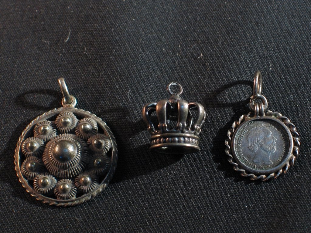 Hangers antiek zilver 1850. 2207, Antiek en Kunst, Ophalen of Verzenden, Zilver