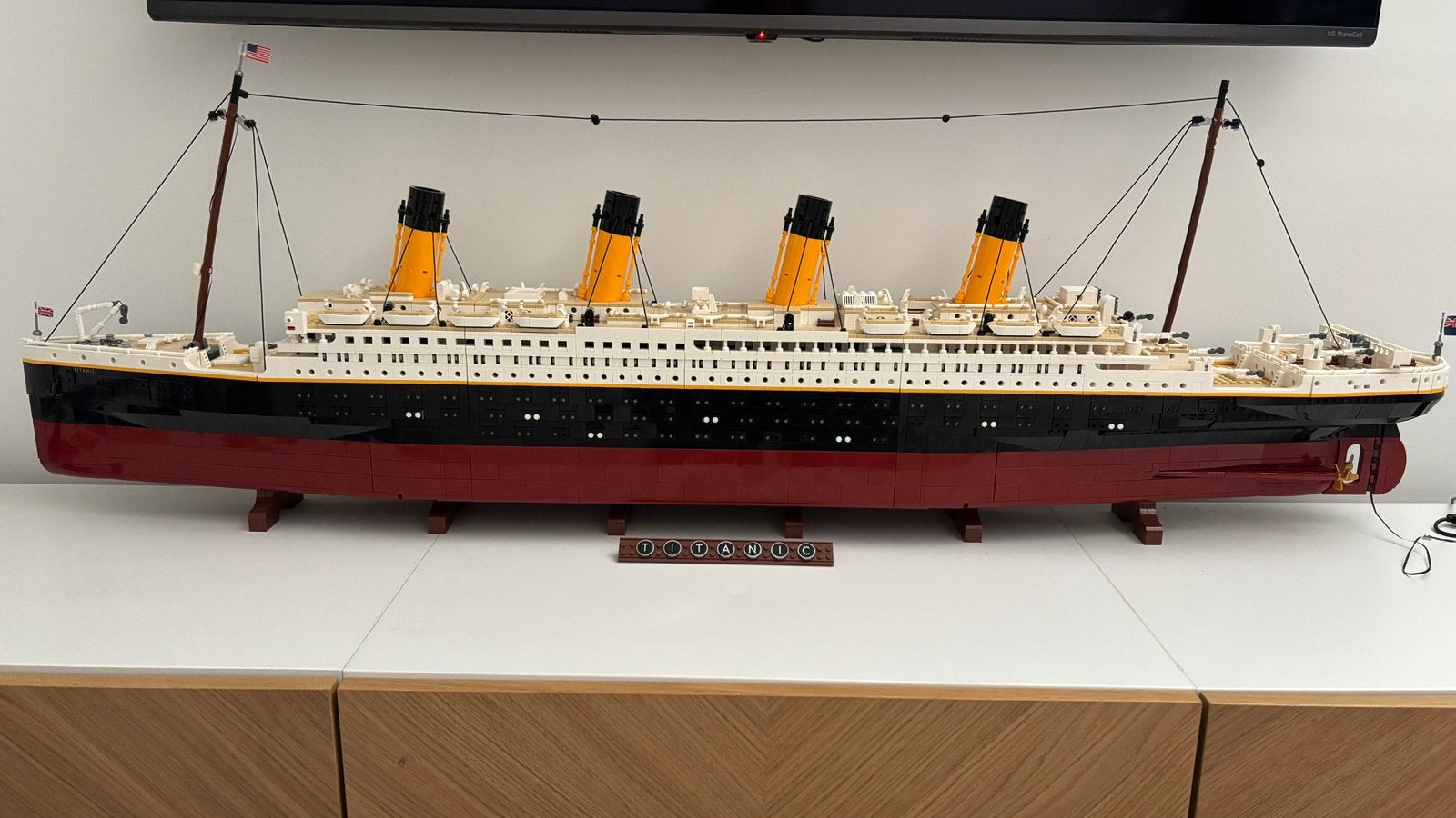 Titanic Lego 10294 + light my bricks, Ophalen, Lego, Zo goed als nieuw, Icons